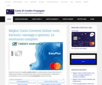 Cartedicreditoprepagate.it(Carte di Credito Prepagate con IBAN) Screenshot