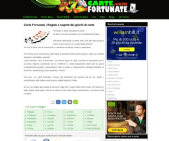 Cartefortunate.com(Regole dei Giochi di Carte) Screenshot