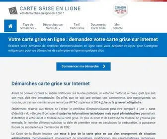 Cartegrise-Enligne.com(Carte Grise en Ligne) Screenshot