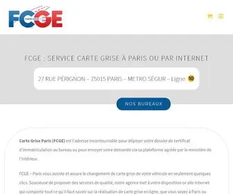 Cartegrise-Paris.com(FCGE Carte grise à Paris) Screenshot