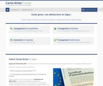 Cartegrisefrance.fr(Carte) Screenshot