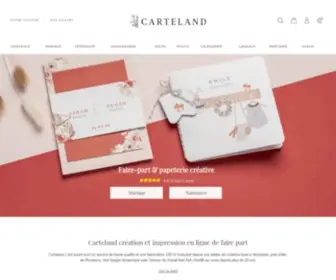 Carteland.be(Carteland N°1 de l'impression personnalisée) Screenshot