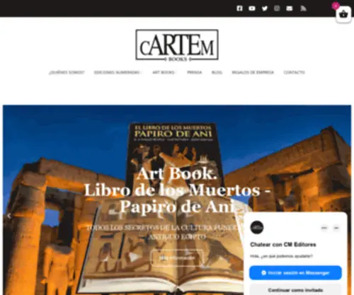 Cartembooks.com(Libros de lujo y de arte) Screenshot