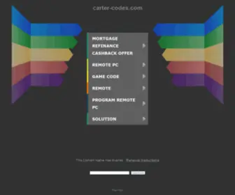 Carter-Codes.com(carter codes) Screenshot