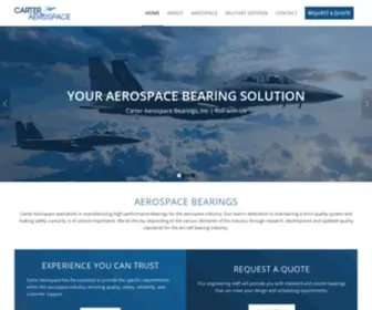 Carteraerobearings.com(Carter Aerospace) Screenshot