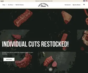 Cartercountrymeats.com(Carter Ranch) Screenshot