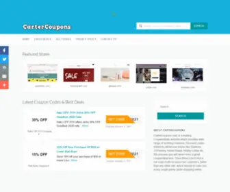 Cartercoupons.com(Top Coupon Codes & Best Deals) Screenshot