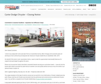 Carterdodgechrysler.com(Carter Dodge Chrysler) Screenshot