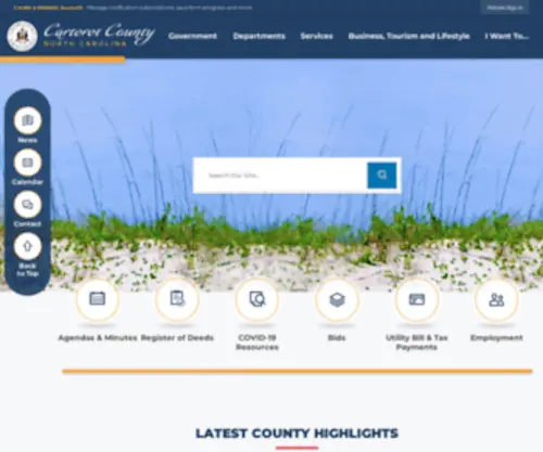 Carteretcountygov.org(Carteret County) Screenshot