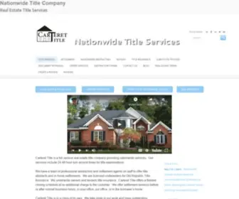 Carterettitle.com(Real Estate Title Company) Screenshot