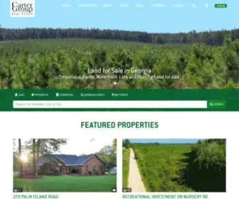 Cartergroupland.com(Land for Sale in Georgia) Screenshot