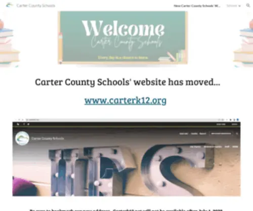 Carterk12.net(Carter County School District) Screenshot