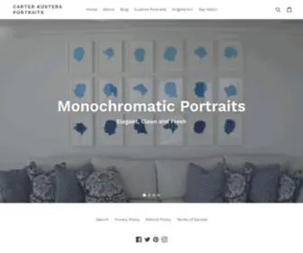 Carterkusteraportraits.com(Hand Painted Silhouettes by Carter Kustera) Screenshot