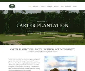 Carterplantation.com(Baton Rouge Golf Course) Screenshot