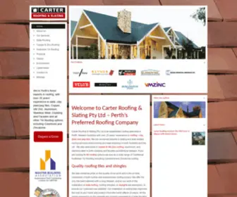 Carterroofing.com.au(High-quality roof tiles in Perth. Carter Roofing & Slating) Screenshot