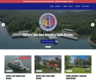 Carterslake.com(Carters Lake Marina & Resort) Screenshot