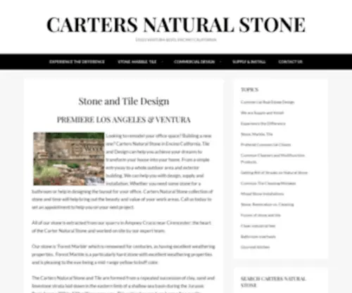 Cartersnaturalstone.com(Carters Natural Stone) Screenshot