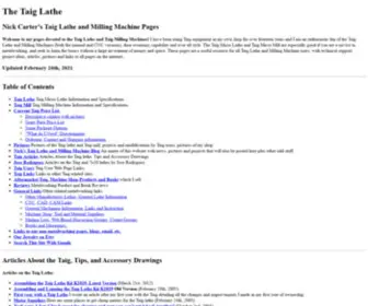 Cartertools.com(The Taig Lathe and Milling Machine) Screenshot