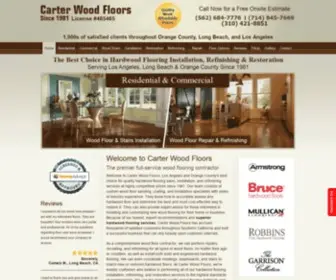 Carterwoodfloors.com(Hardwood Flooring Orange County) Screenshot