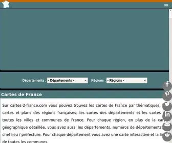 Cartes-2-France.com(CARTES DE FRANCE : cartes des régions) Screenshot