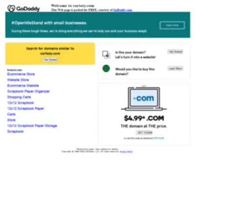 Cartezy.com(Forsale Lander) Screenshot