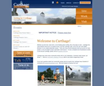 Carthage-IL.com(The Carthage Illinois Chamber of Commerce) Screenshot