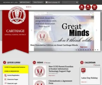 Carthagecsd.org(Carthage Central Schools) Screenshot