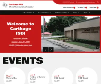 Carthageisd.org(Carthage ISD) Screenshot