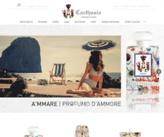 Carthusia.com(Carthusia I Profumi di Capri) Screenshot