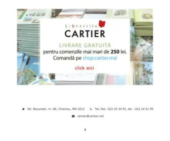 Cartier.md(Editura și Librăria CARTIER) Screenshot
