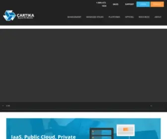 Cartika.com(IaaS Cloud Managed Services) Screenshot