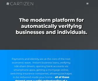Cartizen.co(Automated Identity Verification and Management) Screenshot