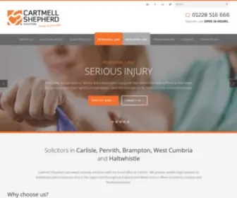 Cartmells.co.uk(Personal and Business Law in Carlisle) Screenshot