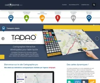 Cartographie.pro(Bienvenue sur le site) Screenshot