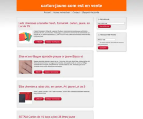 Carton-Jaune.com(Carton Jaune) Screenshot