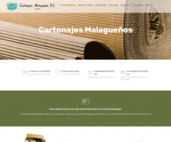 Cartonajes-Malaga.com(Cartonajes Malagueños) Screenshot