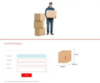 Cartoneracamsa.com(Cajas de Carton) Screenshot