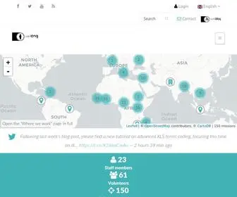 Cartong.org(Mapping and information management for humanitarians) Screenshot