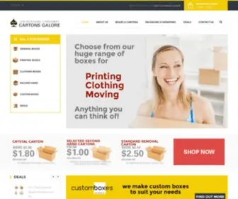 Cartonsgalore.com.au(Cartons Galore) Screenshot