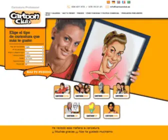 Cartoonclub.es(Caricaturas Profesionales CartoonClub) Screenshot