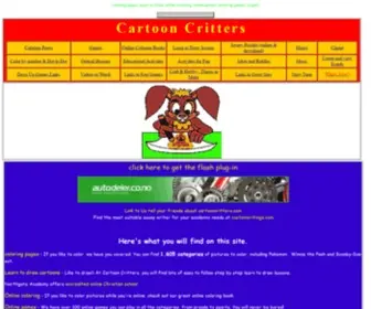 Cartooncritters.com(Cartoon Critters) Screenshot