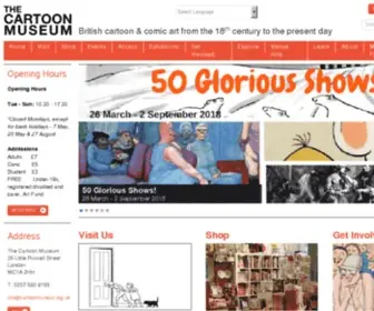 Cartoonmuseum.org(THE CARTOON MUSEUM) Screenshot