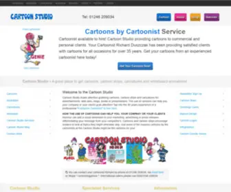 Cartoonstudio.co.uk(Cartoonist cartoons) Screenshot