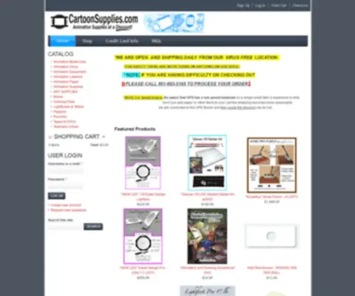 Cartoonsupplies.com(Cartoon Supplies) Screenshot