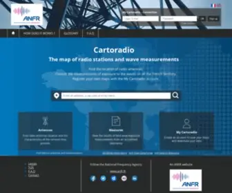 Cartoradio.fr(ANFR) Screenshot