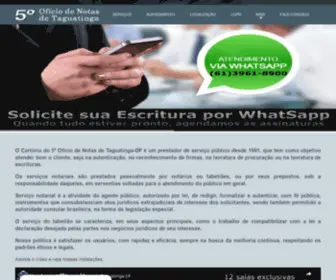 Cartorio5DF.com.br(Página Inicial) Screenshot