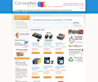 Cartouchesdiscount.ch(Cartouches d'encre) Screenshot