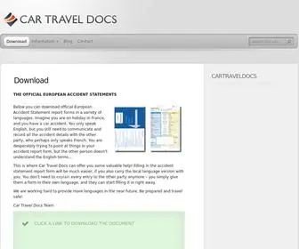 Cartraveldocs.com(Official European Accident Statements) Screenshot