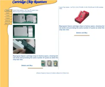 Cartridgechipresetter.com(Epson Chip Resetter and Canon Chip resetter) Screenshot