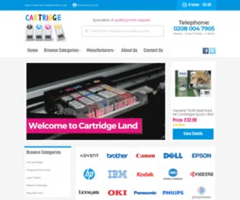 Cartridgelandinks.co.uk(Cheap Ink Cartridges) Screenshot